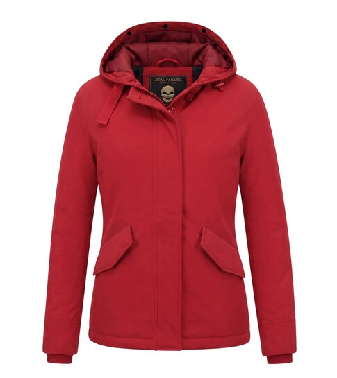 MATOGLA Korte Winterjas Vrouwen - 5898 - Rood