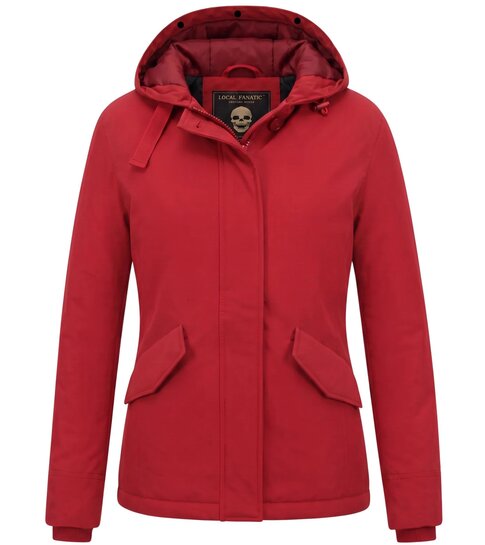 MATOGLA Korte Winterjas Vrouwen - 5898 - Rood