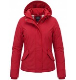 TheBrand Winterjas Dames Gewatteerd – Met Capuchon – 551- Rood