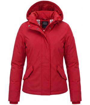 TheBrand Winterjas Dames Gewatteerd – Met Capuchon – 551- Rood