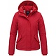 Winterjas Dames Gewatteerd – Met Capuchon – 551- Rood