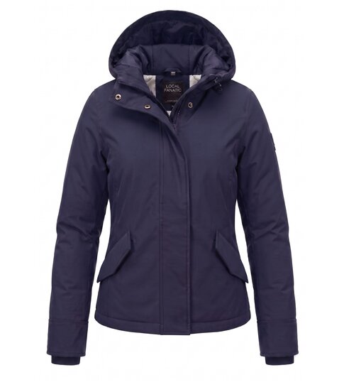 TheBrand Korte Jas Dames Met Capuchon – 551- Blauw