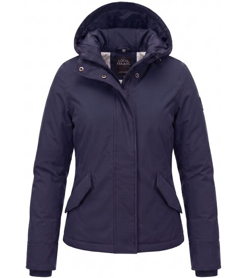 TheBrand Korte Jas Dames Met Capuchon – 551- Blauw