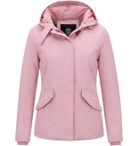 MATOGLA Korte Dames Winterjas Getailleerd – Roze
