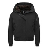 Gentile Bellini Gewatteerde Jas Dames Kort met Capuchon - 8815 - Zwart