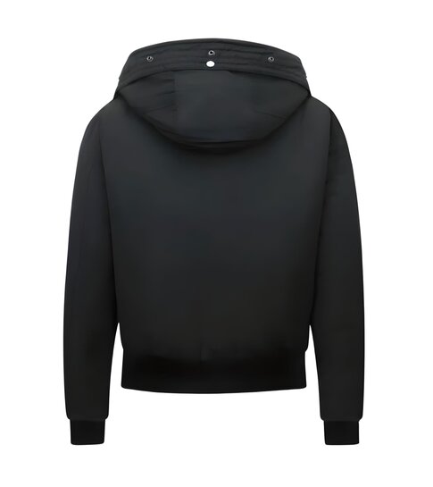 Gentile Bellini Gewatteerde Jas Dames Kort met Capuchon - 8815 - Zwart