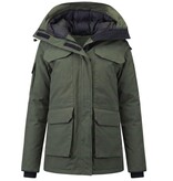MATOGLA Halflange Winterjas Vrouwen Gewatteerd - 7603 - Groen