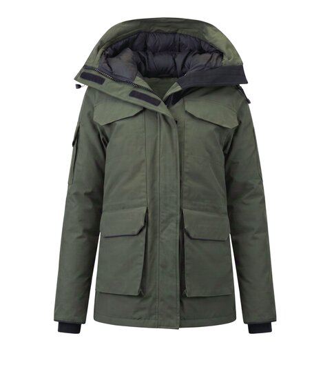 MATOGLA Halflange Winterjas Vrouwen Gewatteerd - 7603 - Groen