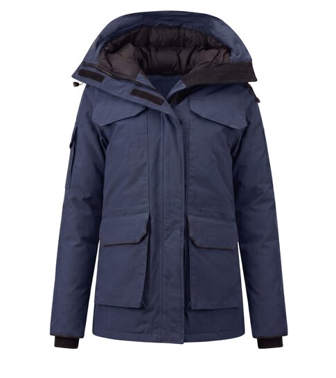 MATOGLA Dames Winterjassen Halflang Gewatteerd - 7603 - Blauw