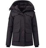 MATOGLA Gewatteerde Jas met Capuchon Dames - 7603 - Zwart