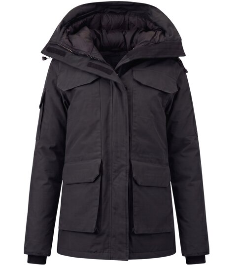 MATOGLA Gewatteerde Jas met Capuchon Dames - 7603 - Zwart