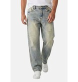 TRUE RISE Baggy Jeans Heren - Oversized Jeans  - Spijkerbroek Heren Volwassenen -XSF78523- Blauw