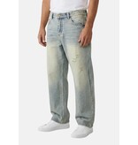 TRUE RISE Baggy Jeans Heren - Oversized Jeans  - Spijkerbroek Heren Volwassenen -XSF78523- Blauw