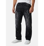 TRUE RISE Baggy Jeans Heren - Oversized Jeans  - Spijkerbroek Heren Volwassenen -JC8167N- Black