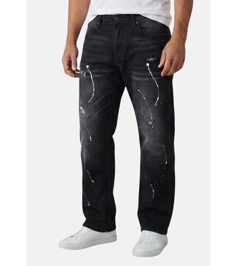TRUE RISE Baggy Jeans Heren - Oversized Jeans  - Spijkerbroek Heren Volwassenen -JC8167N- Black