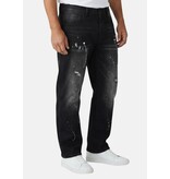 TRUE RISE Baggy Jeans Heren - Oversized Jeans  - Spijkerbroek Heren Volwassenen -JC8167N- Black
