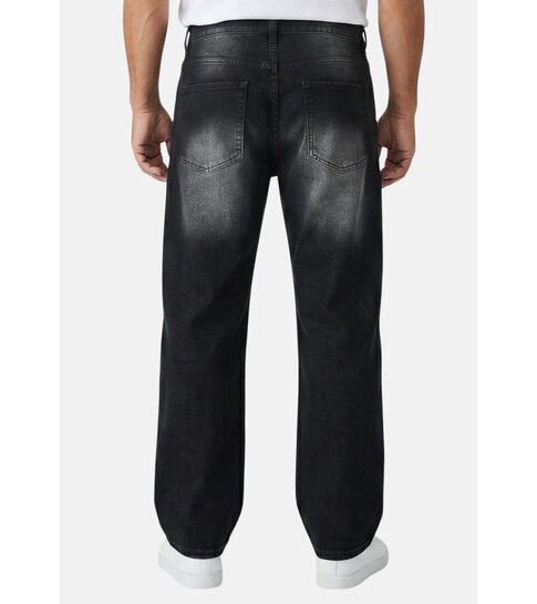 TRUE RISE Baggy Jeans Heren - Oversized Jeans  - Spijkerbroek Heren Volwassenen -JC8167N- Black