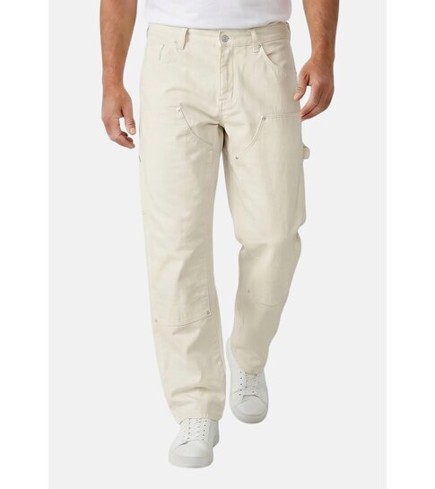 TRUE RISE Baggy Jeans Heren - Oversized Jeans  - Spijkerbroek Heren Volwassenen - Witte Spijkerbroek Heren -378- Wit