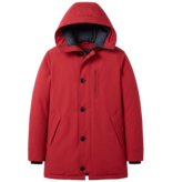 Enos Heren Winterjassen Volwassen - Parka Heren Met Faux Bontkraag  -GS17001- Rood