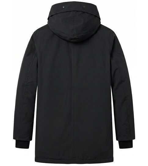 Local Fanatic Lange jas Heren - Heren Winterjassen - LF7169 - Zwart