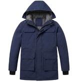 Local Fanatic Lange jas Heren - Heren Winterjassen - LF7169 - Blauw