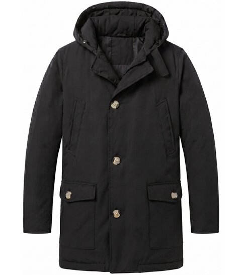 Local Fanatic Parka Heren Winterjas - Heren Winterjas - LF7101 - Zwart