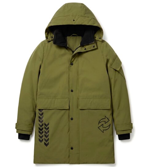 Local Fanatic Lange Jas Heren - Winterjas Heren - LF9803 - Groen