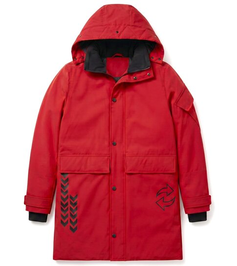 Local Fanatic Lange Jas Heren - Winterjas Heren - LF9803 - Rood