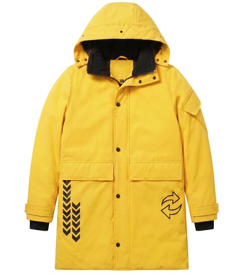Local Fanatic Lange Jas Heren - Winterjas Heren - LF9803 - Geel
