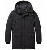 Local Fanatic Parka Heren - Heren Winterjassen Volwassen - LF891 - Zwart