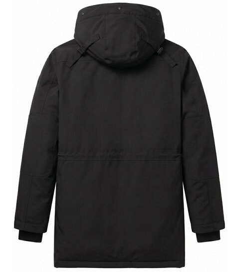 Local Fanatic Parka Heren - Heren Winterjassen Volwassen - LF891 - Zwart
