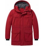 Local Fanatic Parka Heren - Heren Winterjassen Volwassen - LF891 - Rood