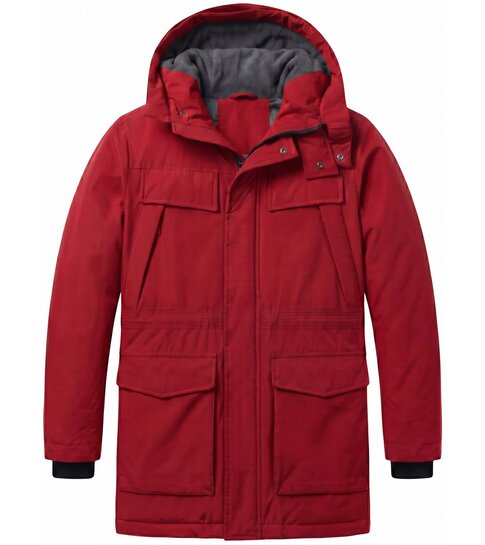 Local Fanatic Parka Heren - Heren Winterjassen Volwassen - LF891 - Rood