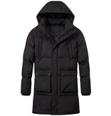 Local Fanatic Lange Puffer Jas Heren - Heren Jas Winter - LF3361 - Zwart