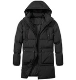 Local Fanatic Lange Puffer Jas Heren - Heren Jas Winter - LF3361 - Zwart