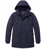 Local Fanatic Gewatteerde Jassen - Heren Winterjassen Volwassen - LF8202 - Blauw