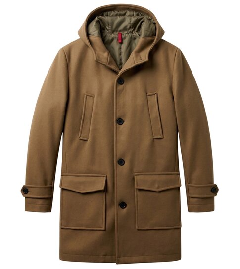 Local Fanatic Trenchcoat Heren - Parka Heren Winterjas - LF8931 - Bruin