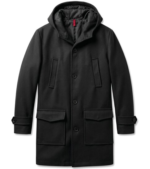 Local Fanatic Trenchcoat Heren - Parka Heren Winterjas - LF8931 - Zwart
