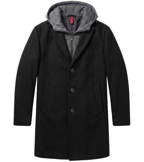 Local Fanatic Mantel Jas Heren - Parka Heren Winterjas - LF807 - Zwart