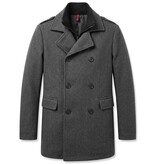 Local Fanatic Overcoat Heren - Heren Mantel Halflang - LF805 - Grijs