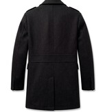 Local Fanatic Overcoat Heren - Heren Mantel Halflang  - LF805 - Zwart