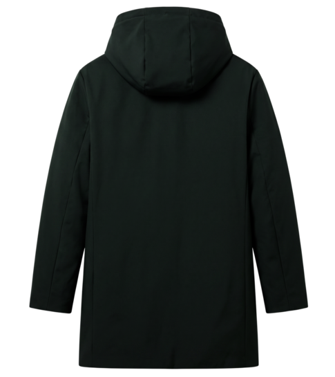 Local Fanatic Lange Jas - Heren Winterjassen Volwassen - LF8927- Zwart