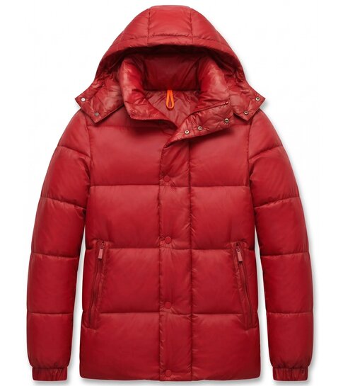 Local Fanatic Puffer Jas Heren - Jassen Heren Winter - 8055 - Rood
