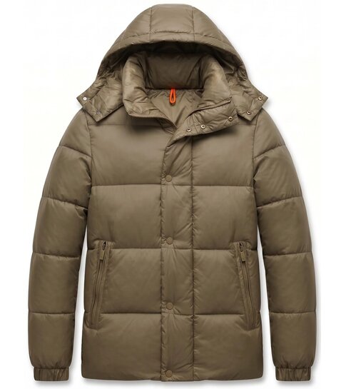Local Fanatic Puffer Jas Heren - Jassen Heren Winter - 8055 - Bruin
