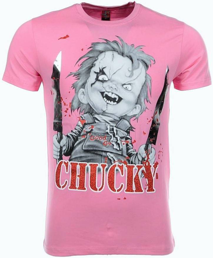 Mascherano T Shirt Chucky Roze mascherano kopen in de aanbieding Mascherano T Shirt Chucky Roze mascherano kopen in de aanbieding
