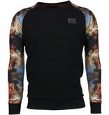 Local Fanatic Mythologie Arm Motief - Sweater - Zwart