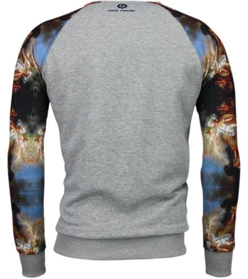 Local Fanatic Mythologie Arm Motief - Sweater - Grijs