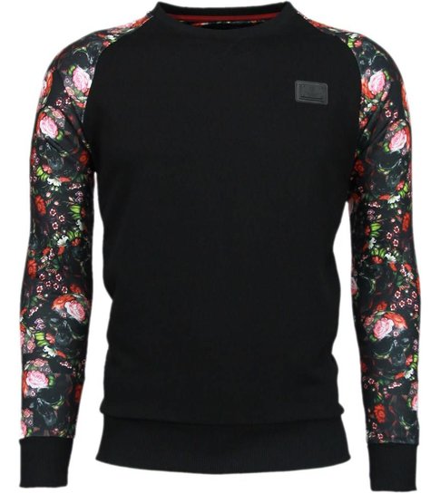 Local Fanatic Rozen Skull Arm Motief - Sweater - Zwart