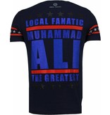 Local Fanatic Muhammad Ali - Rhinestone T-shirt - Navy