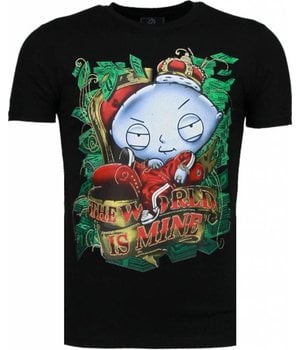 Local Fanatic Rich Stewie - T-shirt - Zwart